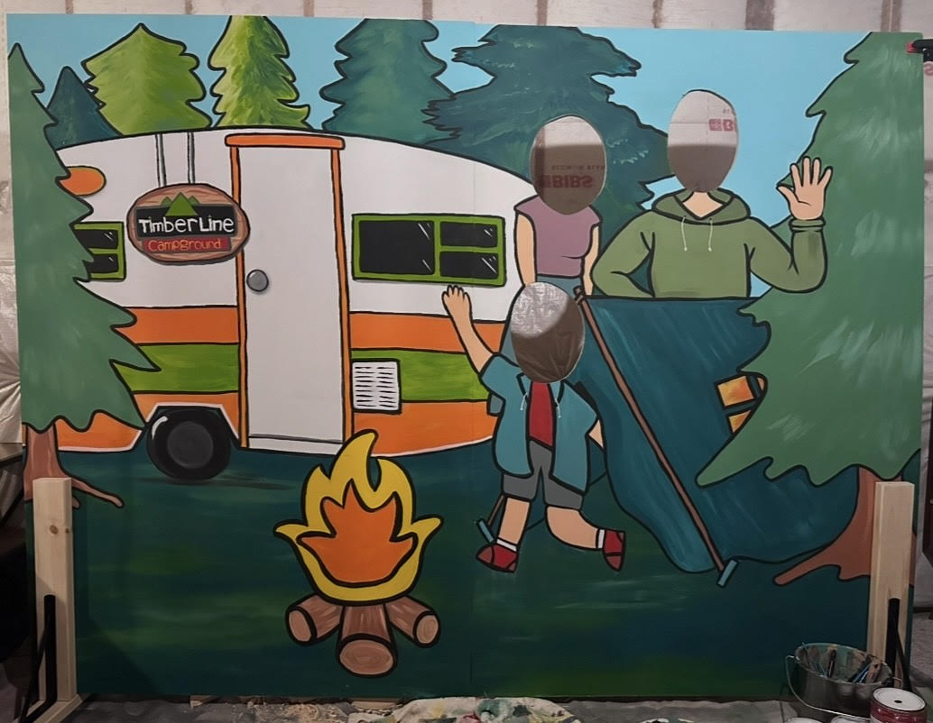 Timberline Campground, original artwork by Amanda Fatino