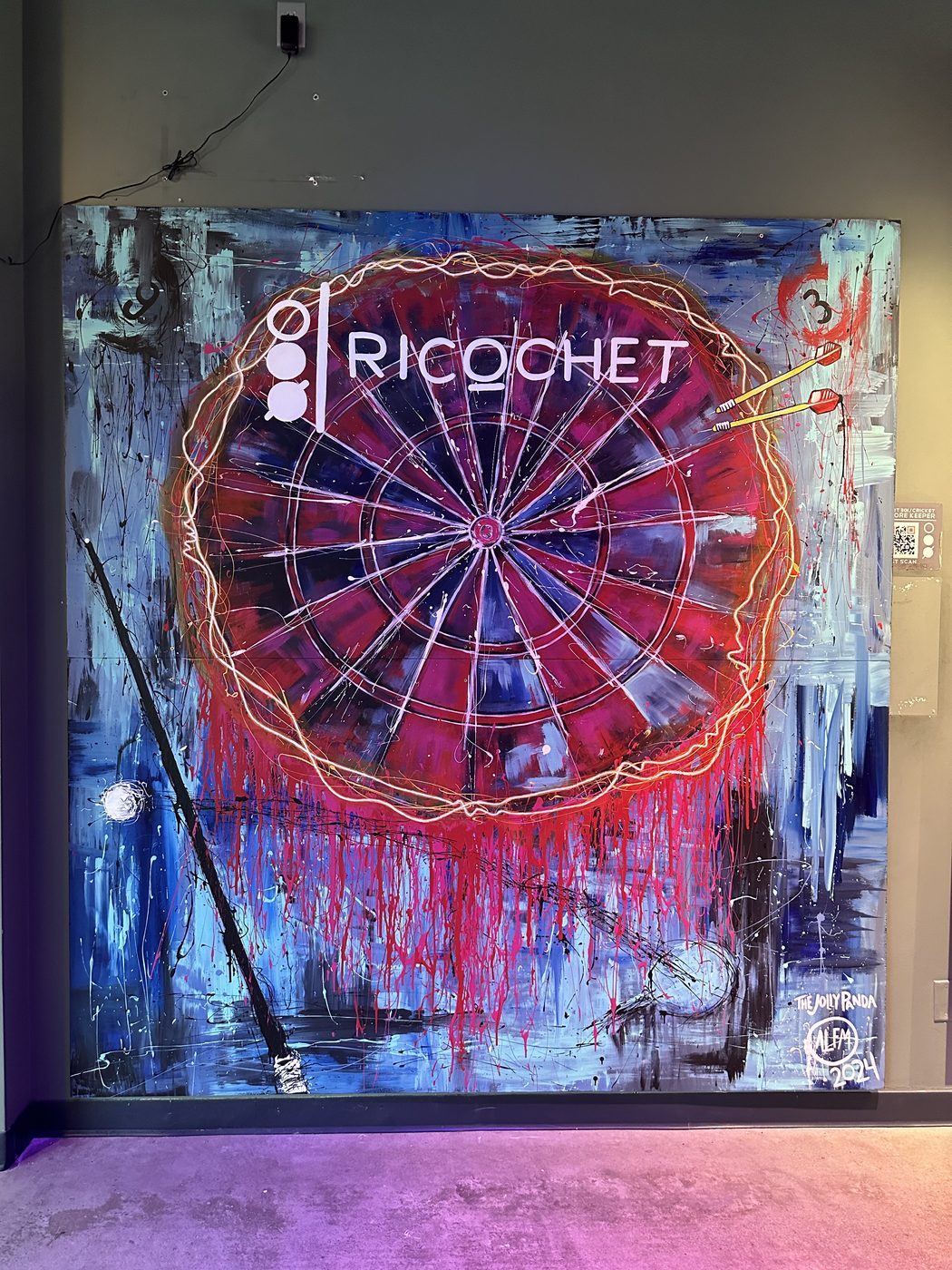 Ricochet, Wall 1, original artwork by Amanda Fatino